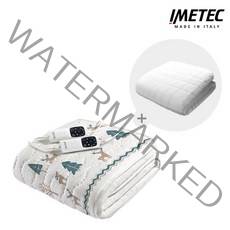 [2022년형] 이메텍 프리미엄 안심 순면 전기요 더블 IMC-834 (노루)+화이트 면 전용커버