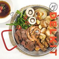 소곱창 모듬 세트 570g 소곱창 대창 염통 구이 캠핑 밀키트 2~3인분 델킷, 570g(소곱창+대창+염통)참소스20g 증정