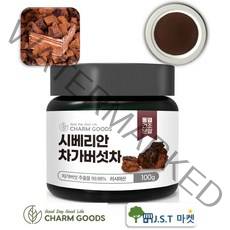 러시아산 차가버섯 분말 동결건조 12배 농축 차가버섯 추출 가루 차 100g, 1개