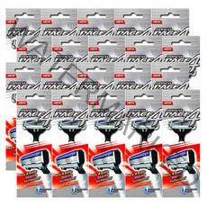 도루코 휴대용 페이스 4 면도기, 20개, 1개입