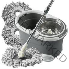 예밀 팬텀 프리미엄 통돌이 회전 걸레 세척 탈수통 + 밀대봉 + 극세사걸레 3개, 1개