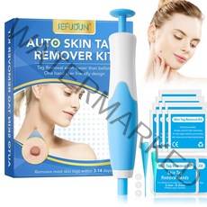 2IN 1 자동 스킨 태그 리무버 키트 마이크로 제거 장치 성인 점 얼룩 사마귀 제거기 페이스 케어 펜 세, 01 1 set
