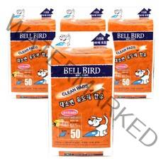 벨버드 클린 강아지 배변패드 레몬향 50매, 4개