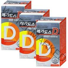고려은단 메가도스D 비타민D 4000IU 120정 [120일분], 3개