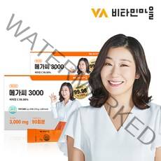 비타민마을 메가씨 3000 메가도스 비타민C 분말 스틱 2박스, 3g, 2box