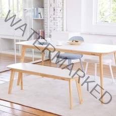 소낭구 화이트 HPL 1800 모서리 라운드 6인식탁세트의자6P, 없음