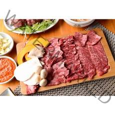 (당일배송)전라도 특급 한우 암소 600g 실속구이모둠 1+등급 한우 (3인분), 1+한우 모둠 600g