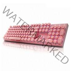 앱코 HACKER K840 조약돌 레트로 기계식키보드, 핑크, 청축