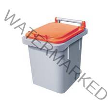 HDPE 음식물쓰레기통 STC-40(40L) 음식물쓰레기수거함, 주황색