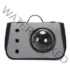 아미성 삼면통풍 고양이 강아지 가방 우주선 이동가방 백팩, 그레이