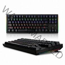 앱코 HACKER K315 텐키리스 측면 RGB 라이팅 이중사출 게이밍 기계식 키보드, 청축, 블랙
