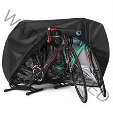 자전거용품 자전거 보호커버 야외 자전거 방수커버 먼지 방지 자전거 레인커버 접이식 전기자전거 커버 고급 덮개, XXL 블랙