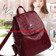 Lenjuy pu kangaroo 백팩 여성 초경량 방수백팩 짱귀여운 백팩