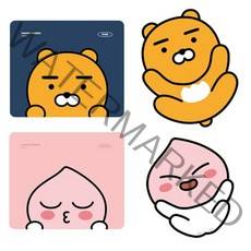카카오프렌즈 마우스 패드 라이언 어피치 귀여운 캐릭터 휴대용 노트북 사무실 학생, 라이언 마우스패드