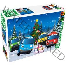 학산문화사 타요 크리스마스 이브 큰조각 직소퍼즐 HS100-204, 100피스, 혼합색상