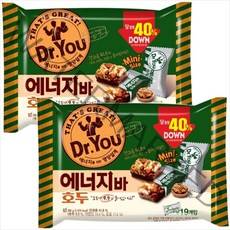 오리온 닥터유 에너지바 호두 미니 200g 영양 간식 대용량 회사 사무실 탕비실, 2개