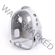 딩동펫 반려동물 투명우주선 백팩, 그레이