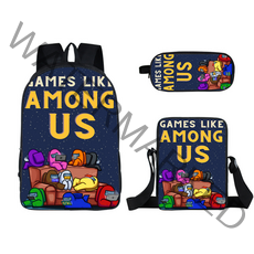 Among us 어몽어스 학생책가방 크로스백 필통 3종세트