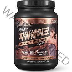 칼로바이 퍼펙트 파워쉐이크 아이솔레이트 유청 단백질 WPI 보충제 프로틴 파우더 초코맛, 1000g, 1개