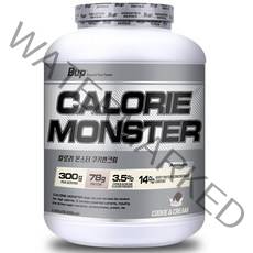 BUP 칼로리몬스터 쿠키앤크림 헬스보충제 단백질보충제 체중증가 게이너, 1통, 4kg
