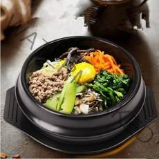 신혼그릇세트 예쁜 도자기 그릇 세트 새로운 클래식 요리 돌솥 돌 냄비 비빔밥 세라믹, S