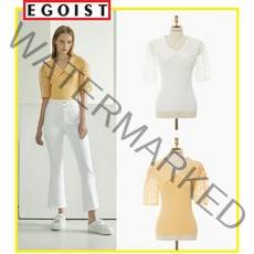 [에고이스트] EM3KH763 우븐소매 카라 풀오버 EM3KH763