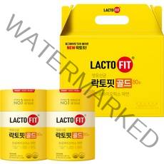 락토핏 골드 유산균 80p 더블 선물세트, 160g, 2개