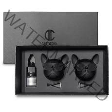 디씨네트워크 차량용 불독 방향제 무광블랙 2개 오일향, 1세트, No 5