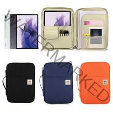 아카빌라 삼성 갤럭시탭 S7 FE S8 플러스 태블릿 스토리지 손잡이 방수 수납 파우치 가방, M, 오렌지