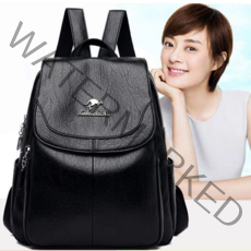 Lenjuy pu 캥거루 백팩 여성 초경량 방수백팩+손톱깎이 세트