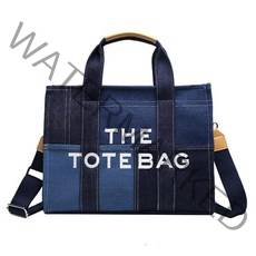 캥거루가방 뽀글이 털 퍼 뜨게 가방 제니가방 보부상 버킷백 디자이너 편지 토트 남성 데님 캔버스 핸드백 접합 어깨 여성 레트로 간단한 핸들