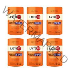 종근당건강 락토핏 생유산균 코어맥스 60포, 120g, 6통