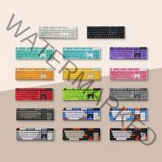 사오파오 105종 PBT OEM 컬러 키캡 분필 돌치 카본 푸딩 측각 무각 LED투과, D04 화이트
