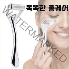 페이스 롤러 니들 페이스롤러 미니 v라인 괄사 아연 합금 derma 페이셜 링클 수동, 징크 실버