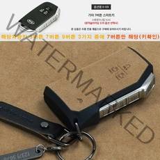 이지스오토랩 에어로 기아 신형 4세대 카니발 KA4 스마트 키홀더 키케이스 스마트키홀더 키링, 에어로S K-09 7버튼(브라운)